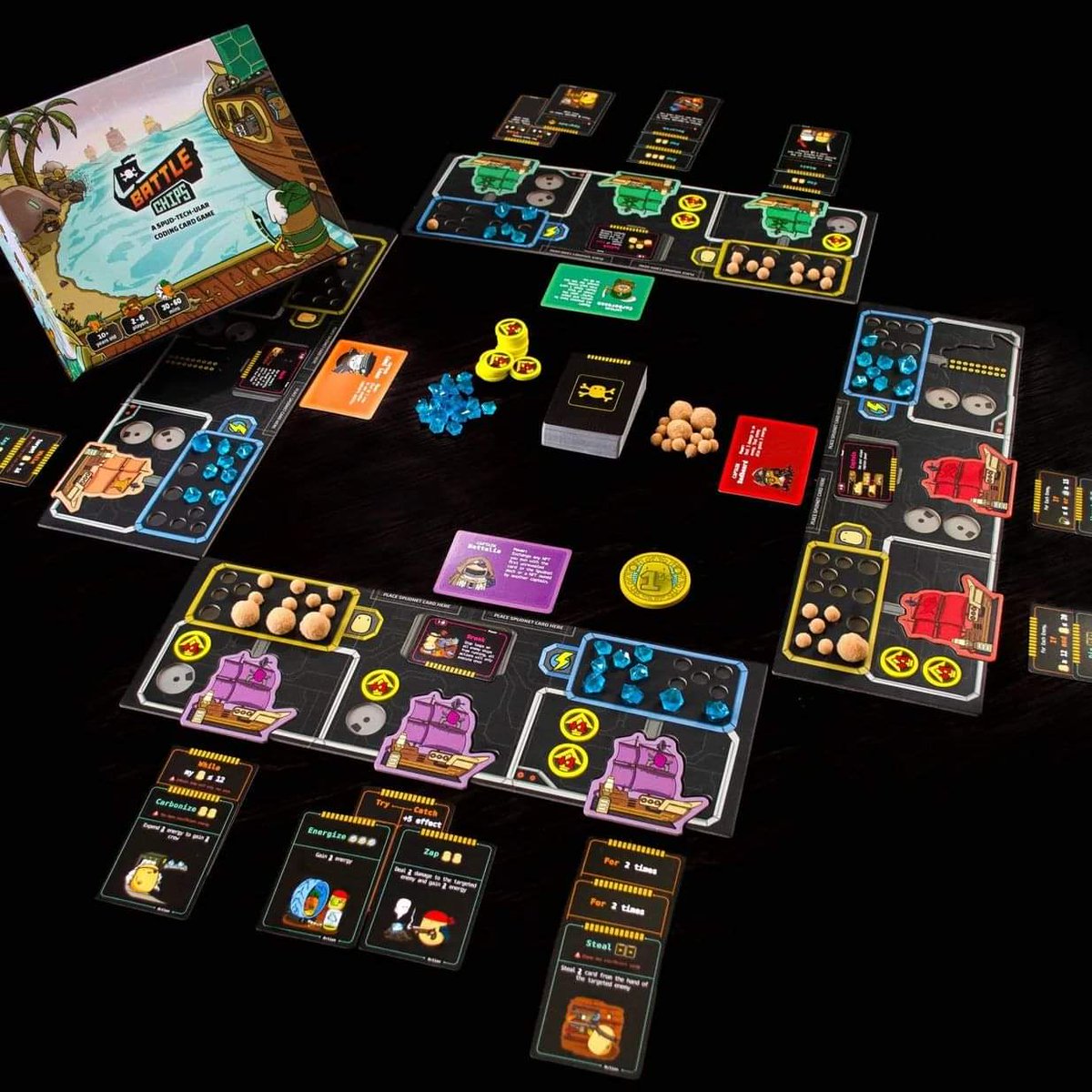 nurse_shannan's tweet photo. 🏴‍☠️ 🥔 We played #PotatoPirates 3 Battlechips today! It's a family #cardgame that's easy to understand &amp; a #creative way to learn an entire #computerscience module for ages 10 +.
Some concepts include #algorithmns #programmingbugs #nestedloops #ransomware
https://t.co/DgngG2ebBX https://t.co/Skt1FaCGRC