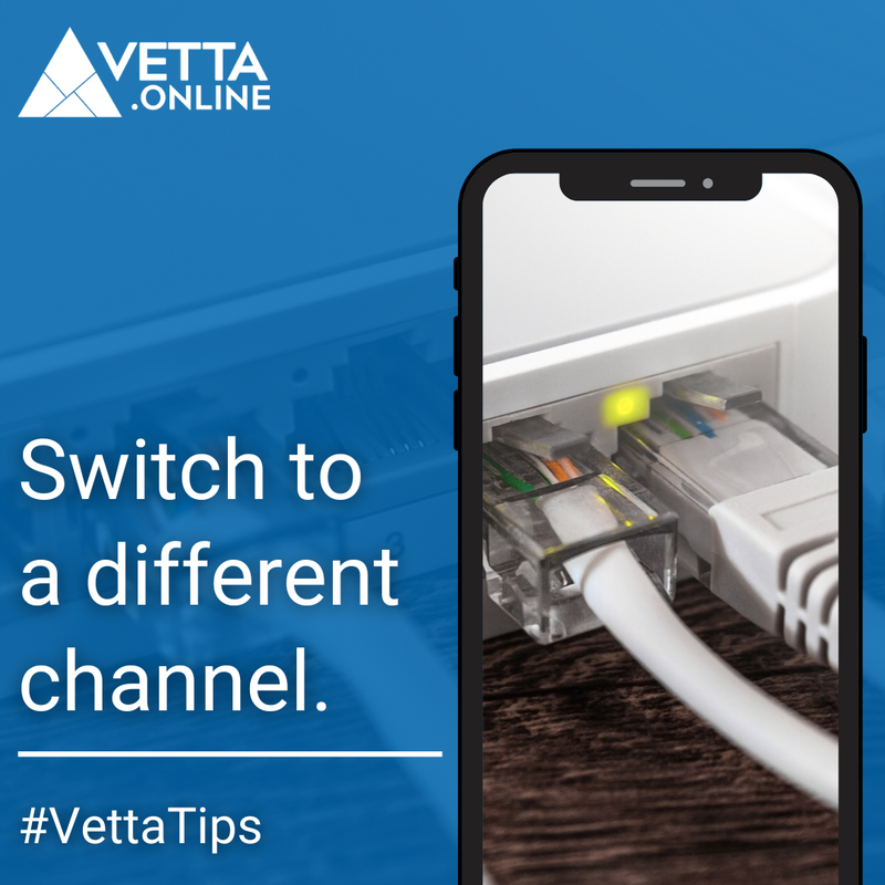 VettaOnline's tweet image. 🚦 Traffic can get congested if the Wifi signal is divided into channels and if others are using the same channel. 

To find out how to change your device settings, check your router’s documentation or look up the instructions online. 👍 

#VettaOnline #InternetConnectionTips