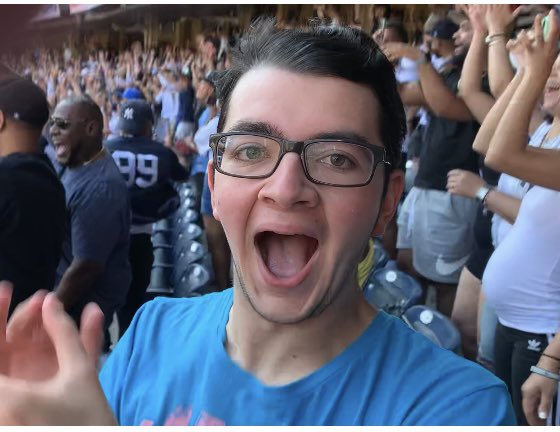 Thank you <a href="/TheJudge44/">Aaron Judge</a> for giving baseball a hero and a season to remember… this is my son jumping up and down after you walked off Astros..! #HRKing #Yankees #AllRise