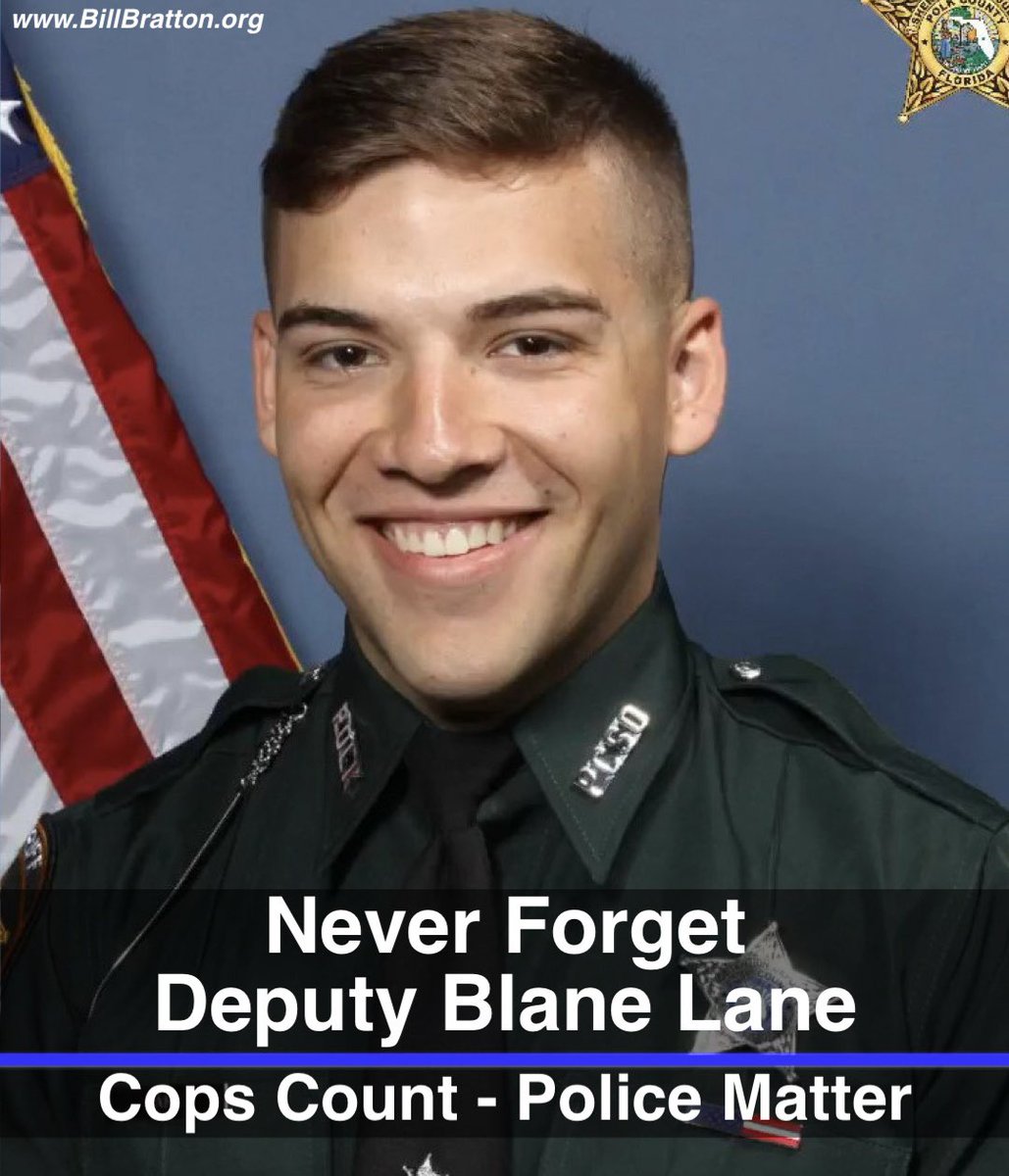 .<a href="/PolkCoSheriff/">Polk County Sheriff 🚔 Grady Judd</a> Deputy Blane Lane was only 21 years old — a guardian of society in the prime of his career shot and killed in the line of duty. He led a life of significance. His work mattered. We will #NeverForget Deputy Lane. 

#CopsCountPoliceMatter