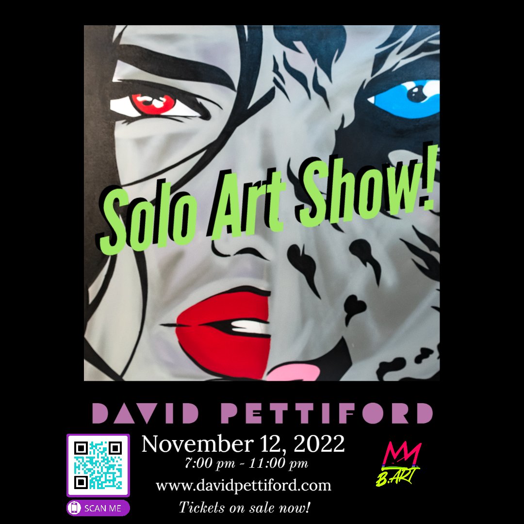 Philly Artist David Pettiford AKA B.art, Banshee Boy
FIRST SOLO ART SHOW
November 12, 2022, 7:00 PM
Tickets on sale: eventbrite.com/e/art-show-202…
davidpettiford.com
#art #love #motivation #lifestyle #entrepreneurship #smallbusinesssupport #artwork #sketch