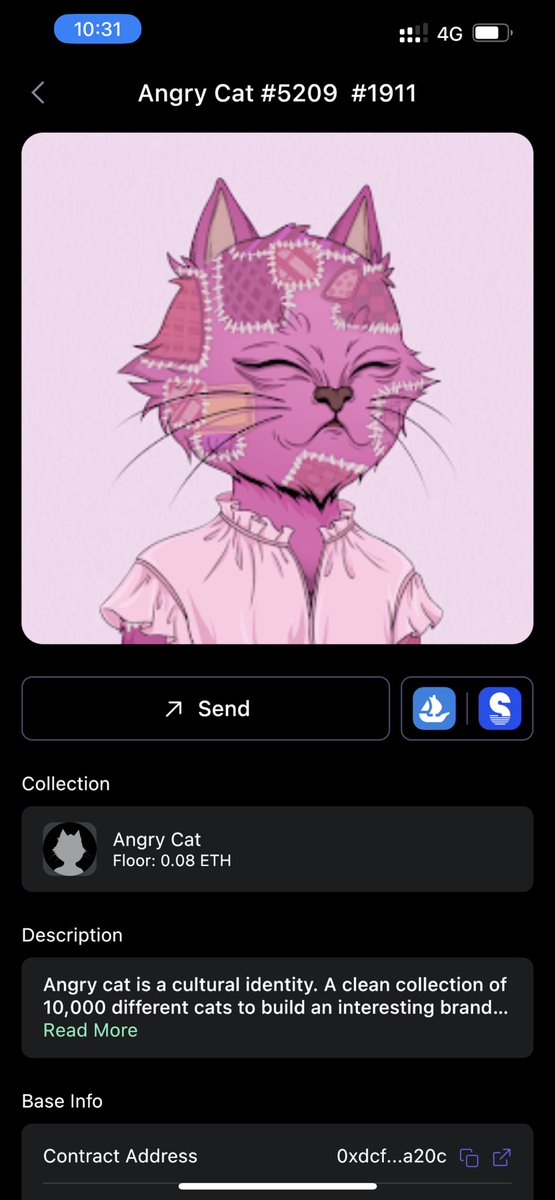 开两个og生气猫，虽然很漂亮，但都有点女性化，不是我的风格，打算找@skipperfund <a href="/Chris_Defi/">匿名博士</a> 给我私人定制一款。这两只送粉丝！参与抽奖方式：
1. 关注@CryptosLaowai @Lindesaybros <a href="/angrycat_nft/">Angry Cat</a> @skipperfund <a href="/Chris_Defi/">匿名博士</a> <a href="/mark_lau001/">Mark</a> 
2. 点赞转发这条推文。
#NFTGiveaway #angrycat #FreeMint