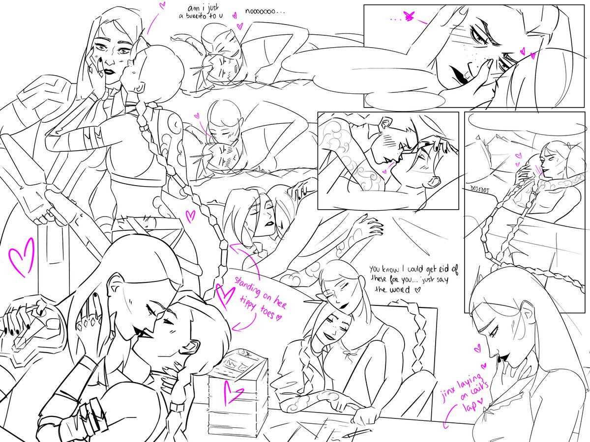 D0J1D0J's tweet photo. old soft caitjinx AU doodles💖 https://t.co/DsJbDAxWf7