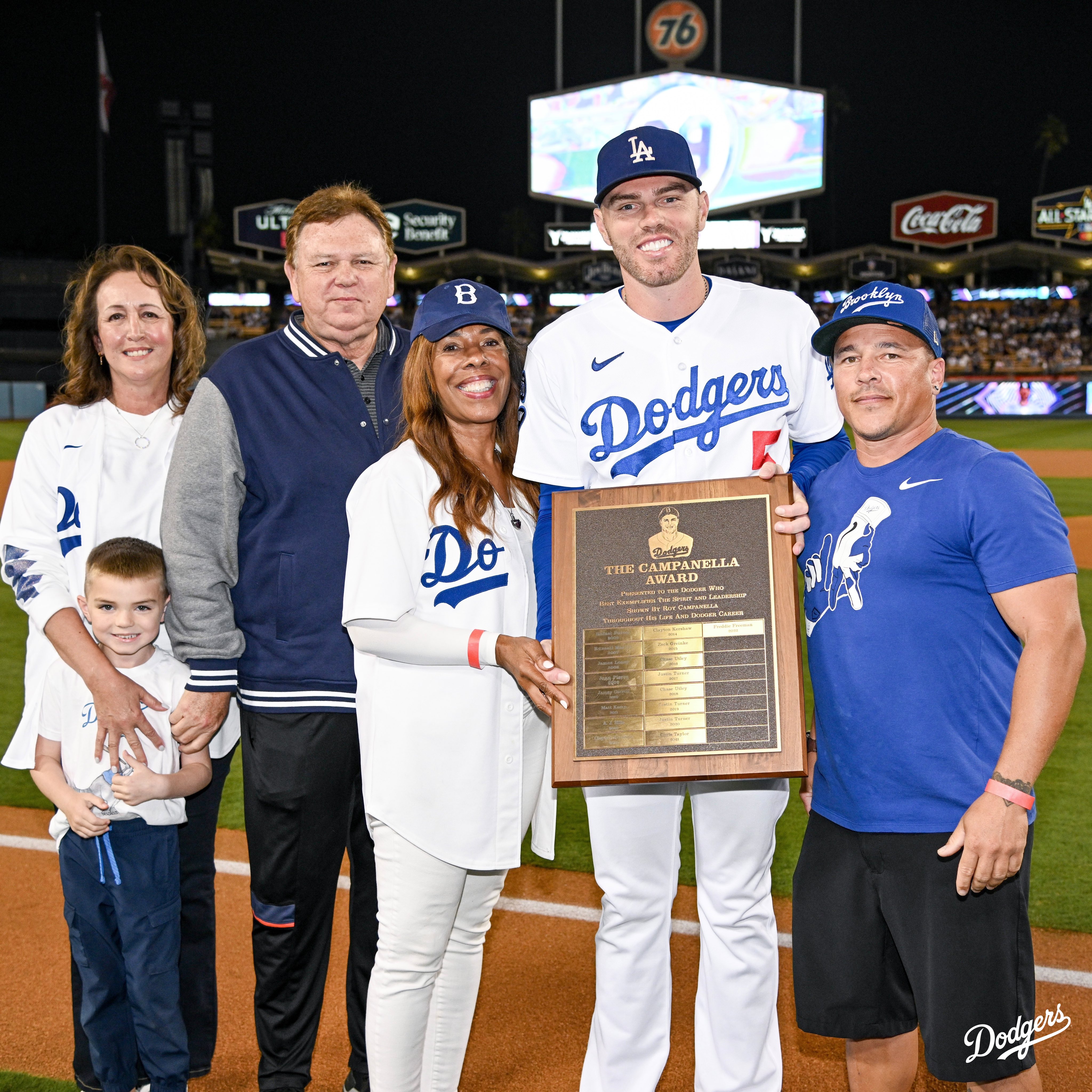 Prior to tonight's game, the Campanella family presented Jason with the  2023 Roy Campanella Award. The award is given to the Dodger player…