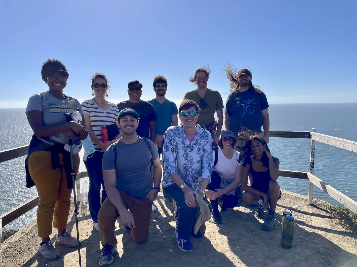 birgits61642917's tweet photo. Lab retreat. Great science discussions. Blue sky ideas and hike at beautiful CA coast - yesterday oct 3 https://t.co/bMzLpAXoJH