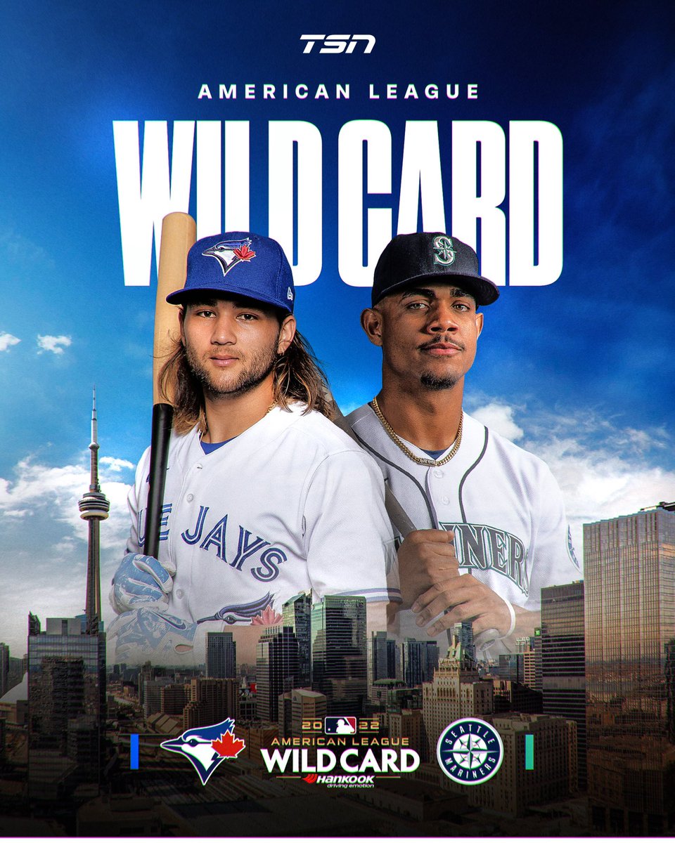 TSN_Sports's tweet photo. The American League Wild Card is set. 

The Blue Jays will host the Mariners. https://t.co/6JgU2S2MTm