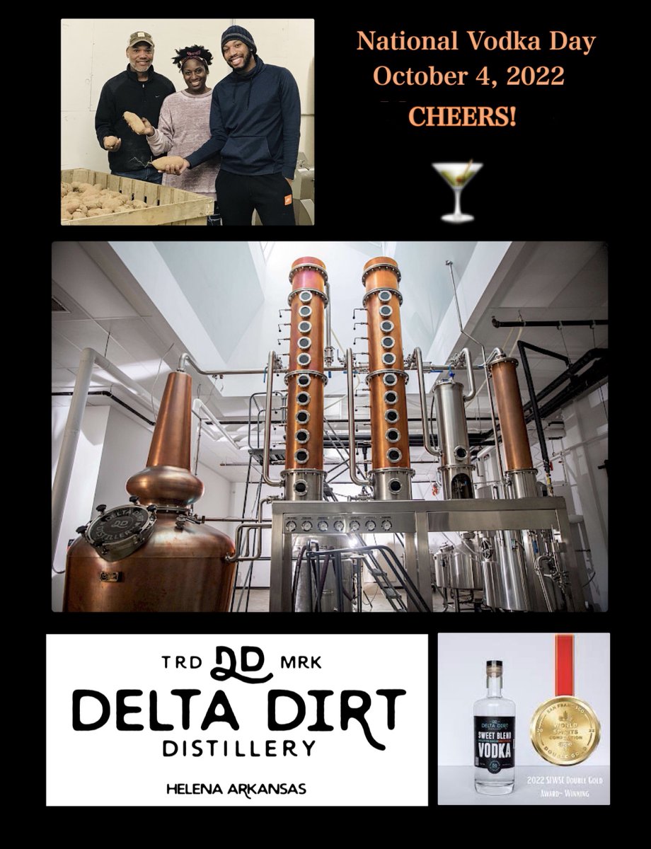 National Vodka Day - Delta Dirt Distillery’s  award-winning handcrafted Sweet Blend hits the spot in Downtown Helena, AR and throughout their ever-growing distribution range! deltadirtdistillery.com
We raise a glass to celebrate the Williams family!  To your continuing success!🍸