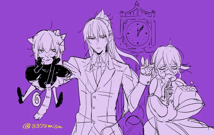 不思議の国のアリスが昔から好きで『吟遊戯曲BlackBard』でもアリスモチーフのキャラを描いてます 