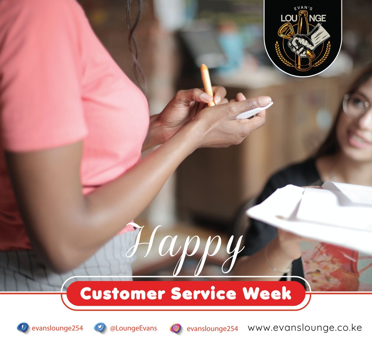 LoungeEvans's tweet photo. To all our clients, a very Happy Customer Service Week 😎✌️ https://t.co/efdDn0Uad1