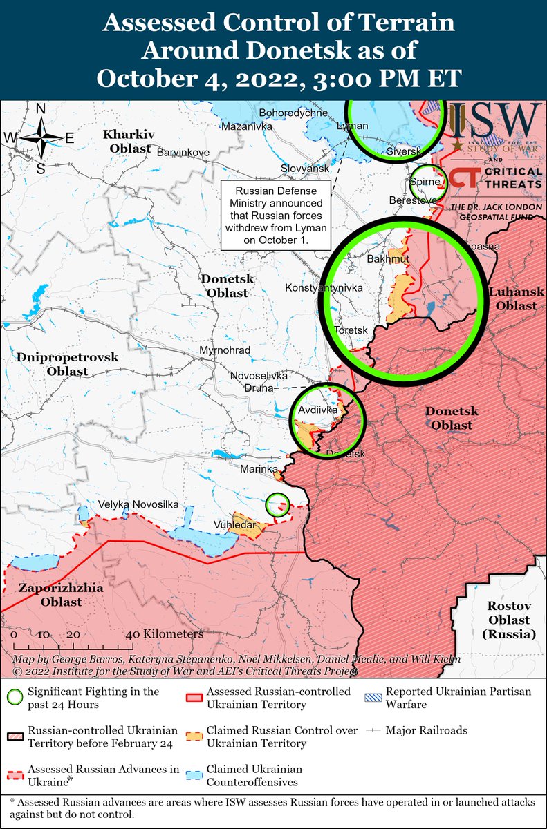 TheStudyofWar's tweet photo. #Ukrainian forces continued to make significant gains in #Kherson Oblast while continuing advances in #Kharkiv and #Luhansk oblasts. #Putin’s partial mobilization is having more significant short-term impacts on #Russian politics than the war.

https://t.co/XhDg1W5KBb https://t.co/2hoAT1yNKy