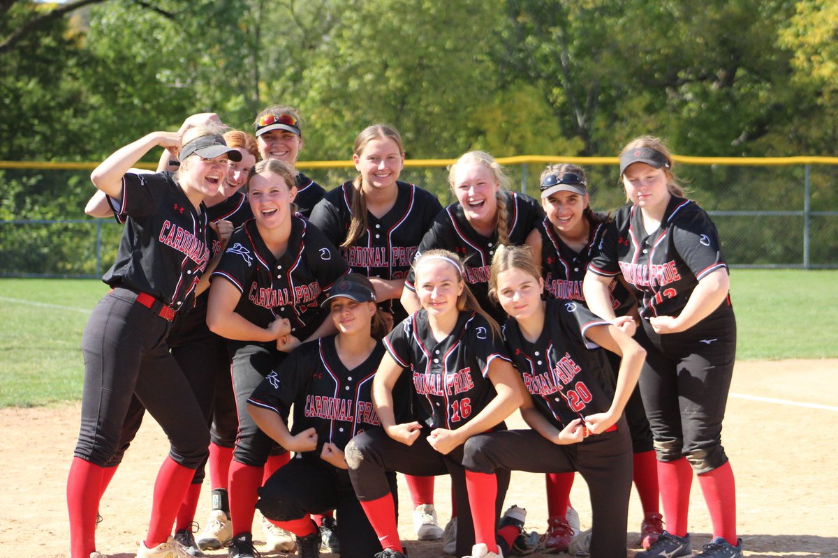 CardinalPrideSB's tweet photo. District Finals Friday! 

We are off to Grand Island to play Northwest🥎

First game at 11am
Roll Cardinal Pride❤️🖤 https://t.co/Qq3QOdEtOo