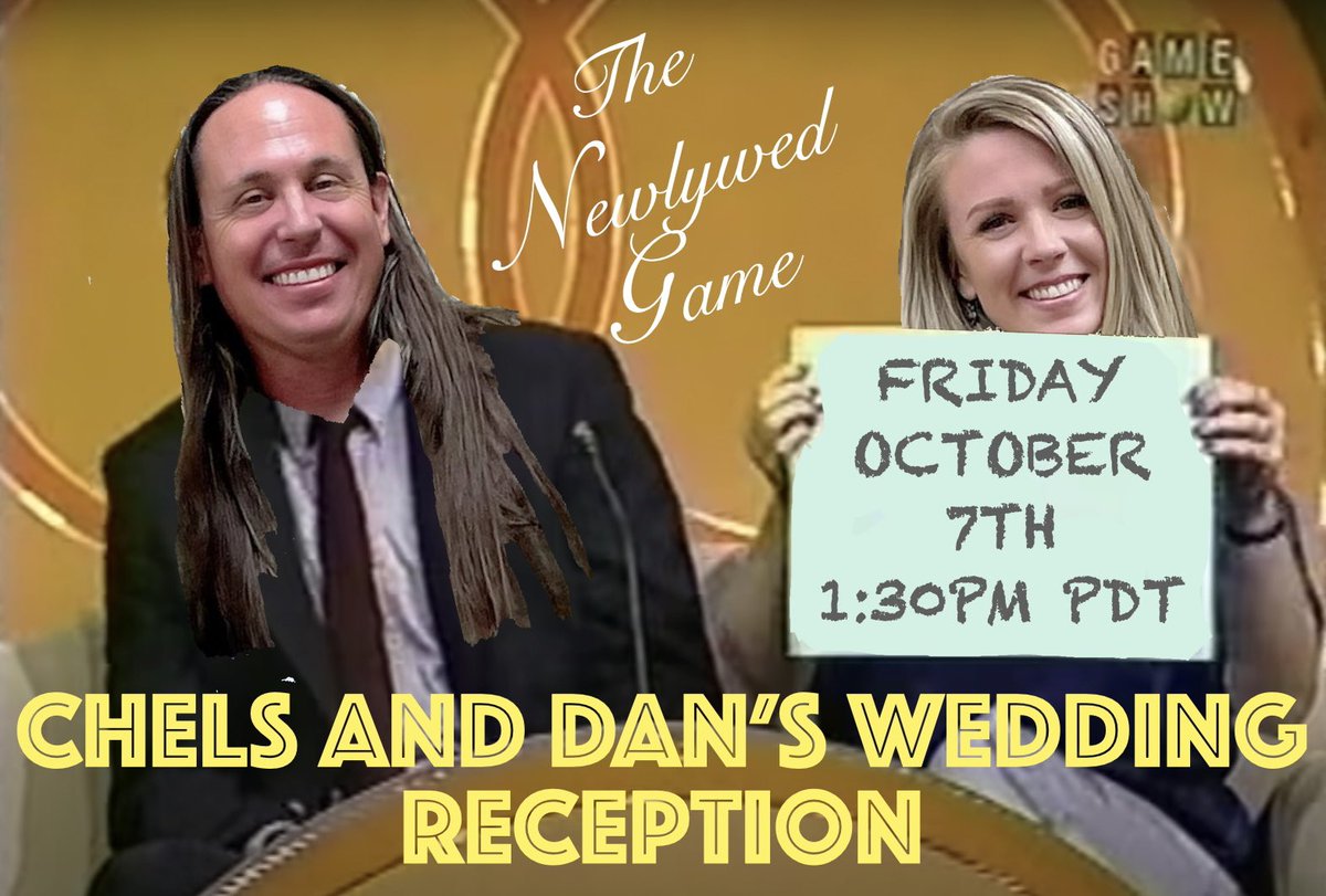 ctfrenchy's tweet photo. THIS FRIDAY, let’s celebrate LOVE. They’ve eloped, but they’ve given us permission to PAR-TAY! Web3 won’t know what hit it!

The Newlywed Game: Chels and Dan’s Ultimate Web3 Wedding Reception 
💍🎉🎁🥳

Come for the giveaways, stay for the LOVE!

https://t.co/xDSeRt0eht https://t.co/2TdYzKW8Zk