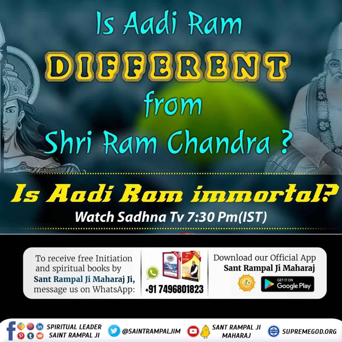 #आदिराम_का_संदेश

Sant Rampal Ji Maharaj