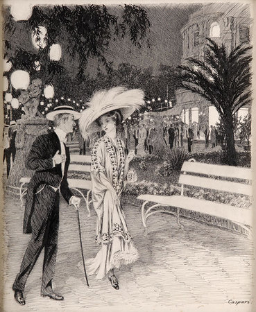 Walther Caspari ヴァルターカスパリ(1869-1913) ドイツのケムニッツの画家、グラフィックアーティスト、イラストレーター、風刺画家 
