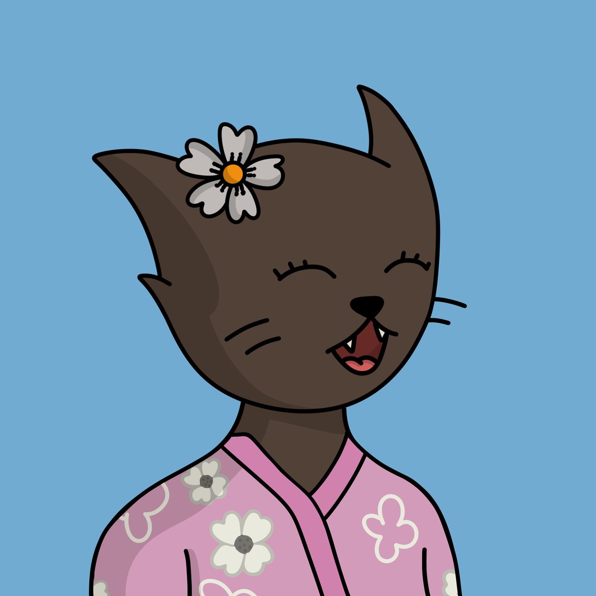 digitalARKnft's tweet photo. I have no idea how this is possible but I just picked up an absolute GRAIL of a @FelineFiendz. Double flower traits? Yes please. That feeling of absolute joy on a bluebird day… where the Fiends at? https://t.co/GhwYQz8Buv