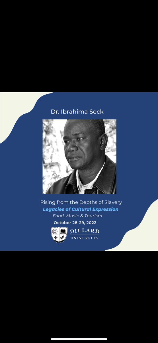 DU Ray Charles (@dillard_ray) on Twitter photo Dr. Ibrahima Seck, Scholar and Academic Director of the <a href="/WhitPlantation/">Whitney Plantation</a> will be in conversation with our keynote speaker Dr. Peggy Brunache. Join us October 28-29,2022 <a href="/du1869/">Dillard University</a> dillard.edu/raycharles/reg… Dr. Ibrahima Seck, Scholar and Academic Director of the <a href="/WhitPlantation/">Whitney Plantation</a> will be in conversation with our keynote speaker Dr. Peggy Brunache. Join us October 28-29,2022 <a href="/du1869/">Dillard University</a> dillard.edu/raycharles/reg…