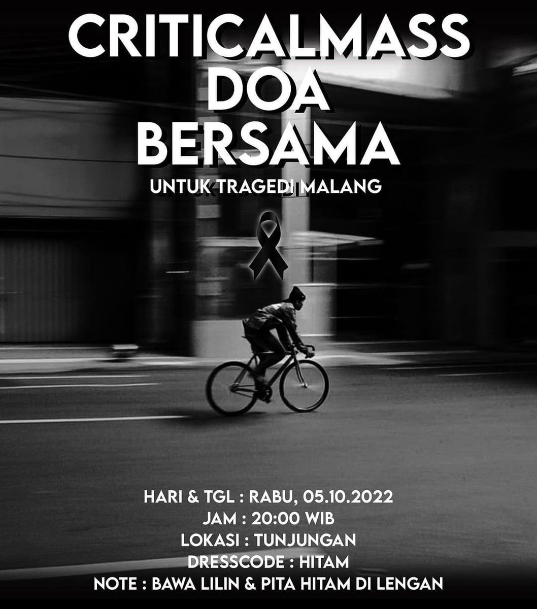 Monggo cyclist surabaya dan sekitarnya, semoga nanti cuaca cerah, kita semua bs berdoa bersama.