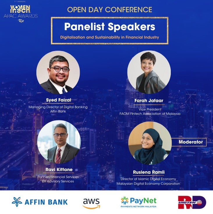 Our Managing Director and Chief Communications Officer <a href="/farahjc/">Farah Jaafar</a> will be joining the panel “Digitalisation and Sustainability in Financial Industry” at the Women in Tech APAC Open Day Conference on 6 October.

To register for the event: bit.ly/OpenDayConfere…