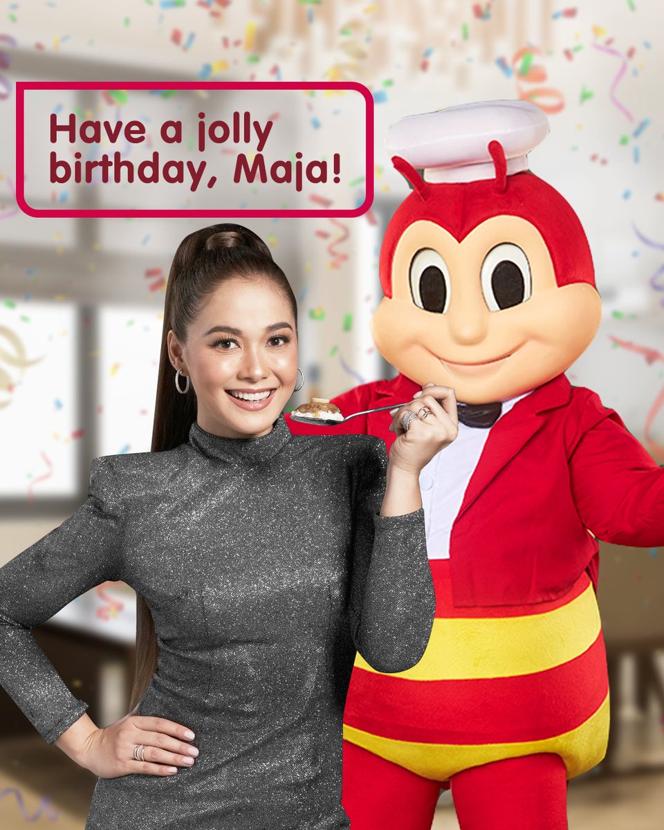 Jollibee's tweet photo. Let's make @dprincessmaja day even more special by greeting her a happy birthday! https://t.co/8rRpYambm5
