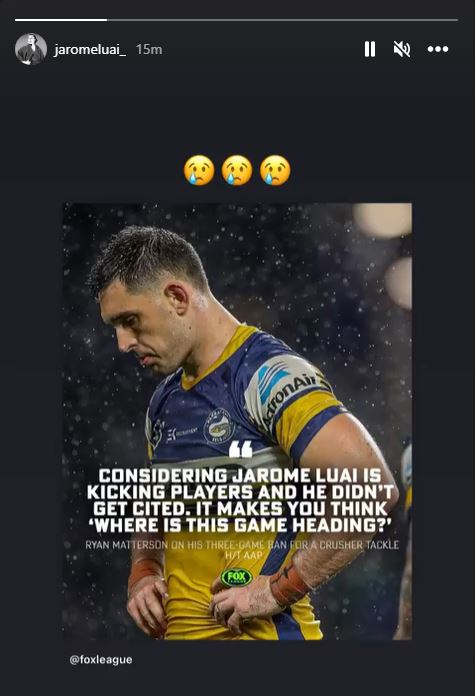 Fox League tweet media