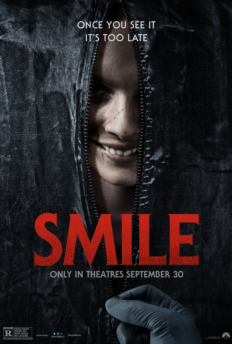 Unfortunately, Smile couldn't manage to make me smile after watching it. Rather, it was a grimace. I should've known from it's trailer, but lots of jump scares weren't convincing.
#SmileMovie
