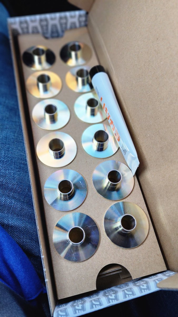 GPWAP2's tweet image. Getting these bad boys installed. Spoon Sports Rigid Collars for the S2000. #spoonsports