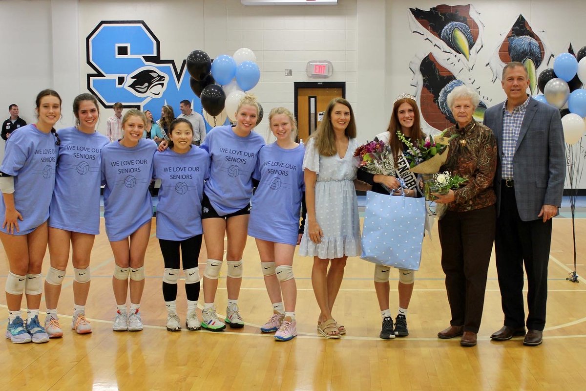Seniors, thank you for everything!! You will be missed! Tonight, we pushed Woodward to three sets but came up short, lost to Newnan in two and we got to celebrate our outstanding seniors! 💙🖤