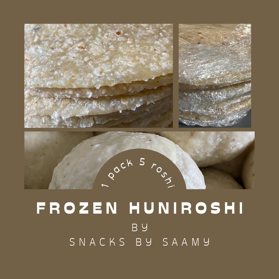 Introducing frozen huniroshi!
Each pack contains 5 roshi.
1 pack 40rf
Order yours now. DM or call 9825777
Instagram: snacksbysaamy