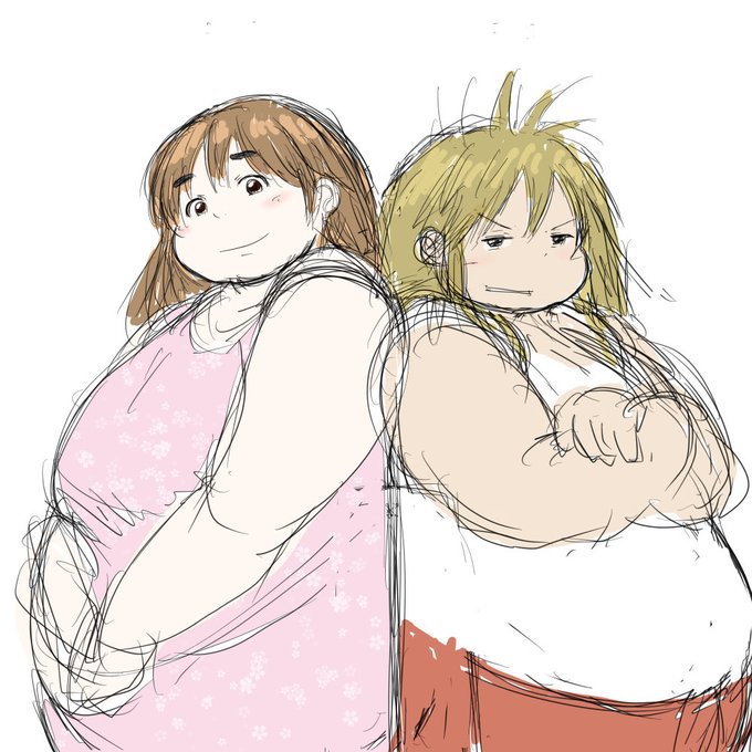 途中まで書いて止まってるエロ小説のキャラのラフ 