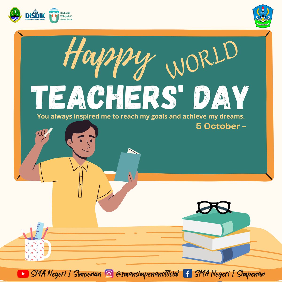 sman1simpenan's tweet photo. Selamat hari Guru Se-Dunia

#harigurusedunia https://t.co/WtwZt3dF9g