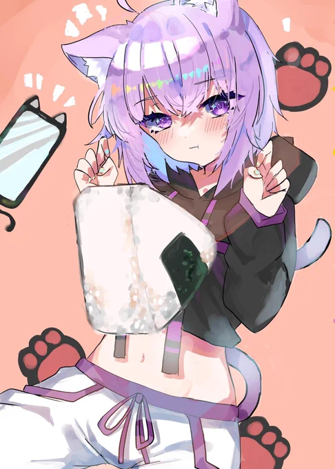 1いいねで髪が1mm伸びるおかゆ髪が伸びる絵part2 #絵かゆ  #猫又おかゆ  #ホロライブ 