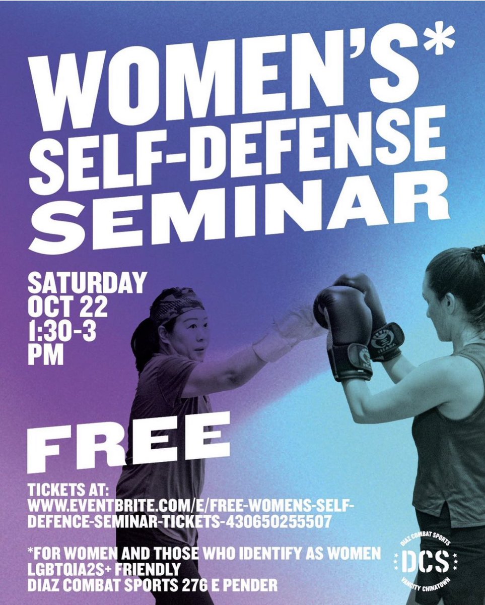 lorrainelowe_'s tweet photo. ATTENTION #vancity #dtes #strathcona #chinatownyvr #Gastown - OUR COMMUNITY &amp; BUSINESSES are taking a STAND against the RANDOM ATTACKS. @diazcombat is offering a FREE self-defence seminar: https://t.co/S7aqSN8YkT https://t.co/LjbxMPuhbw