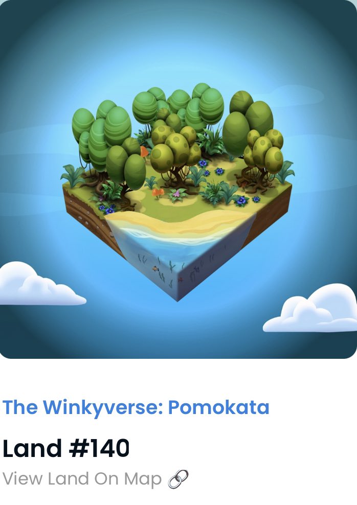 ChrisClavelMC's tweet photo. I purchased land in the #Winkyverse the future gaming and educational #metaverse crafted by @MainBot8
How about you ?     @thewinkies1 #Web3 #Web3Gaming #blockchain #Cryptocurency #opensea #NFTsales #nft https://t.co/XJaJ8Zhyni