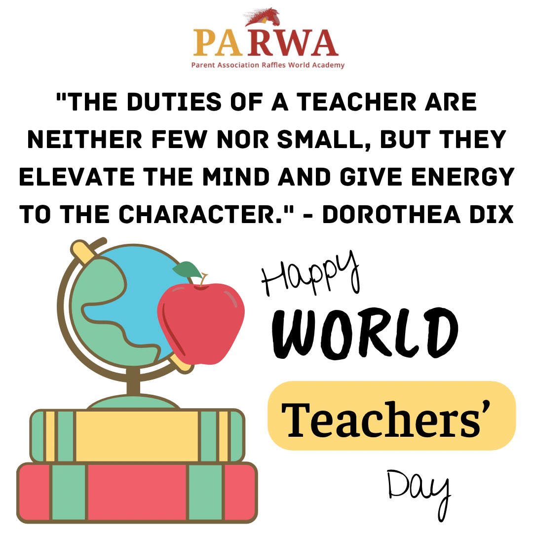 On this special day we wish to thank our wonderful teachers for all their efforts to inspire and support our kids. Happy World Teachers’ Day
#rwacommunity #WorldTeachersDay #TeachersDay
