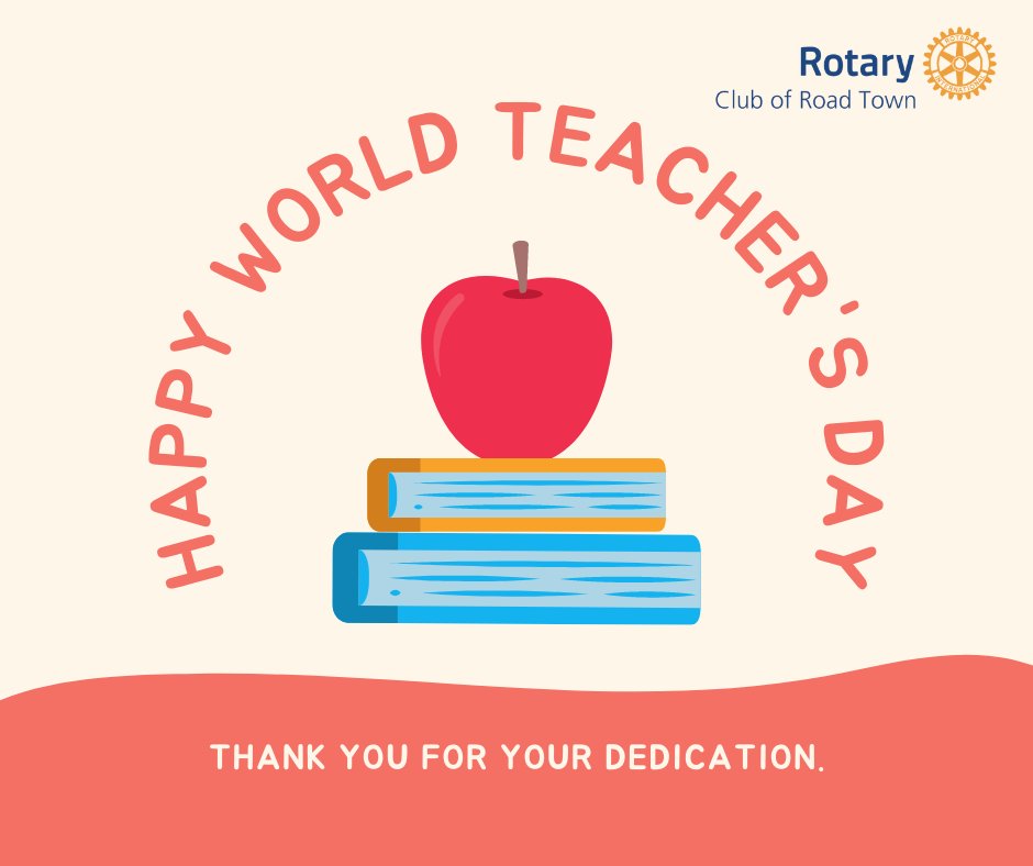 rotaryroadtown's tweet photo. Knowledge and education are the basis for all things that can be accomplished in life.
2022 World Teacher's Day theme is "The change of education begins with teachers".
#RotaryClubRoadTown #District7020 #WorldTeachersDay #ServiceAboveSelf #EconomicandCommunityDevelopmentMonth https://t.co/ugq2WWrwK4