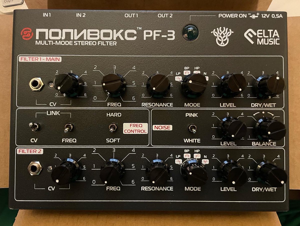 boutiquepedalny's tweet photo. ロシアからラトビアに拠点地を変えたEltamusicから最新POLYVOX Filterが到着！今回は何とステレオ仕様✌️✌️
要チェック🚨
https://t.co/mkVbkLQowy 🇯🇵

#polyvox #russian #filter #stereo #eltamusic #dealer #bpnyc #boutiquepedalnyc #sandiego #california #tada #販売 #購入

@boutiquepedalny https://t.co/bFrAErUOId