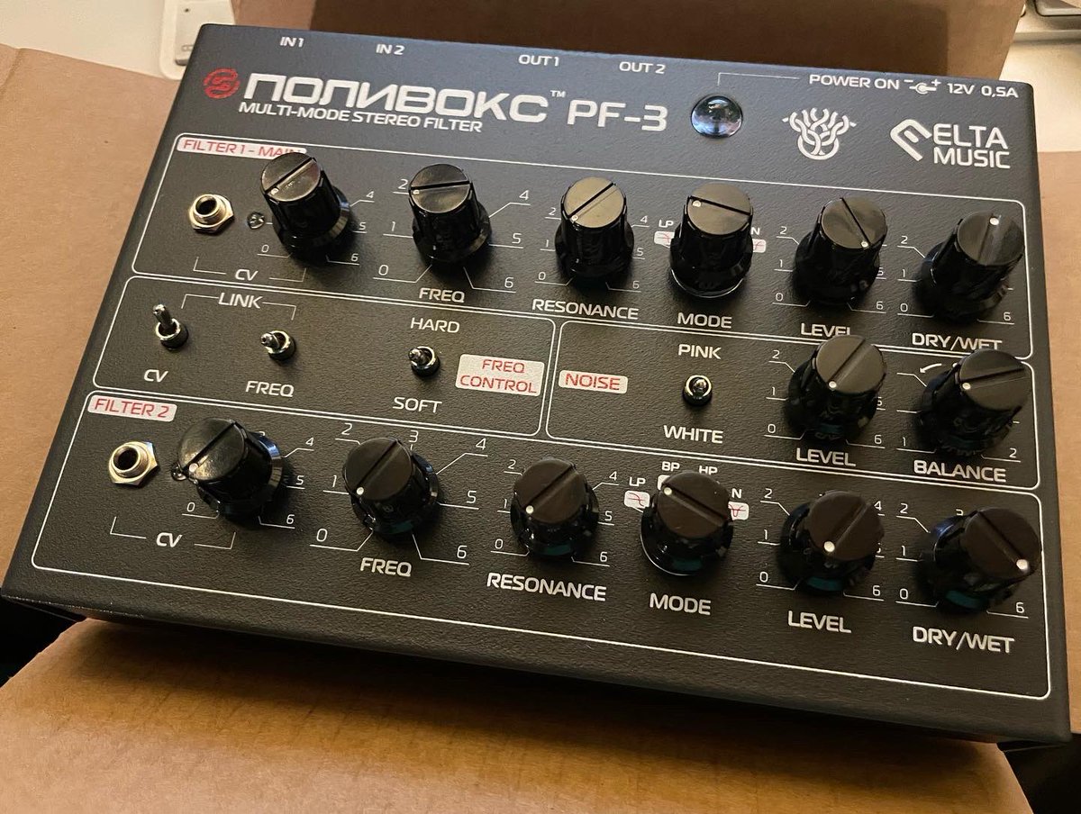boutiquepedalny's tweet photo. ロシアからラトビアに拠点地を変えたEltamusicから最新POLYVOX Filterが到着！今回は何とステレオ仕様✌️✌️
要チェック🚨
https://t.co/mkVbkLQowy 🇯🇵

#polyvox #russian #filter #stereo #eltamusic #dealer #bpnyc #boutiquepedalnyc #sandiego #california #tada #販売 #購入

@boutiquepedalny https://t.co/bFrAErUOId