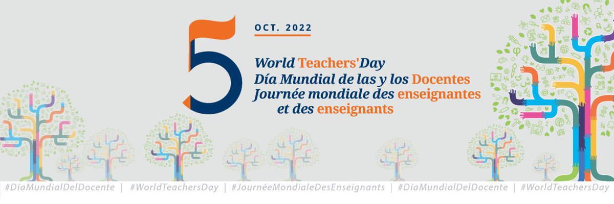 5 Ekim 1966’da “Öğretmenin Statüsü ve Tavsiye Kararı” nın ILO ve UNESCO tarafından alınmasını sağlayan 1994’ ten bugüne de Eğitim Enternasyonali’ nin çağrısıyla kutlanan tüm dünya öğretmenleri için tarihi kazanımımızın yıldönümü.

5 Ekim Dünya Öğretmenler Günü’ müz kutlu olsun.