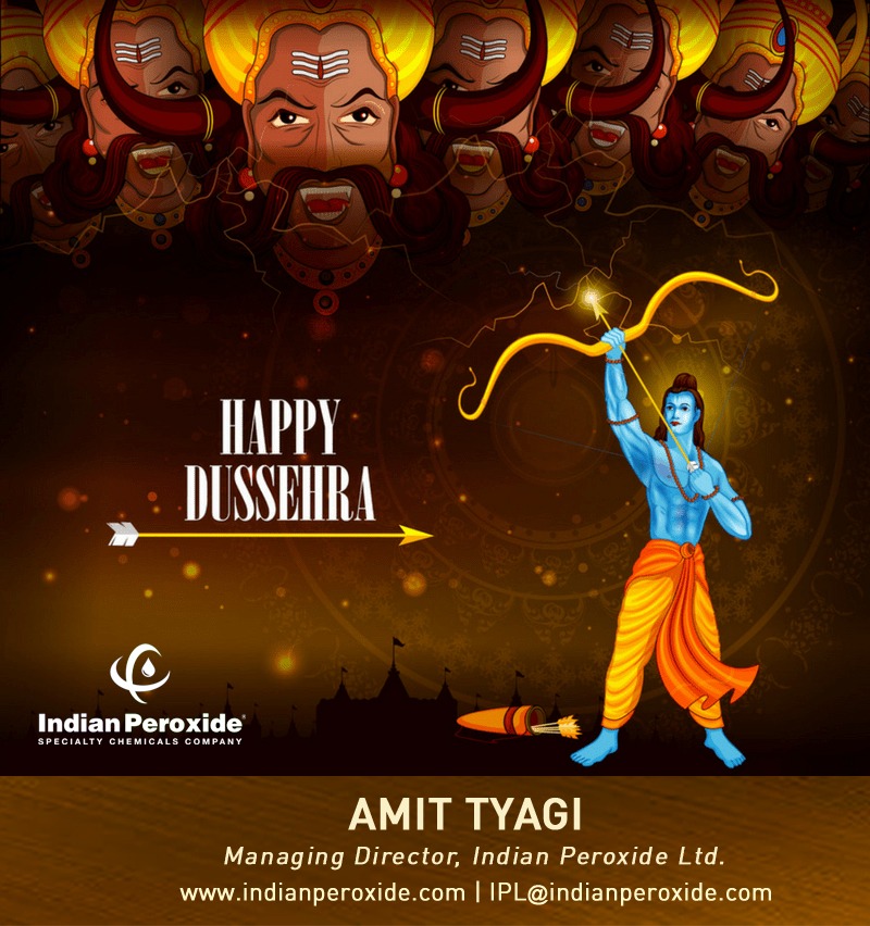 IndianPeroxide's tweet photo. Let’s celebrate the victory of good over evil in a home brimmed with positive emotions, love and laughter. IPL wishes you all a very Happy Dussehra.

#Dussehra #Dussehra2022 #IndianPeroxide #IPL https://t.co/hxAsBnKVMp