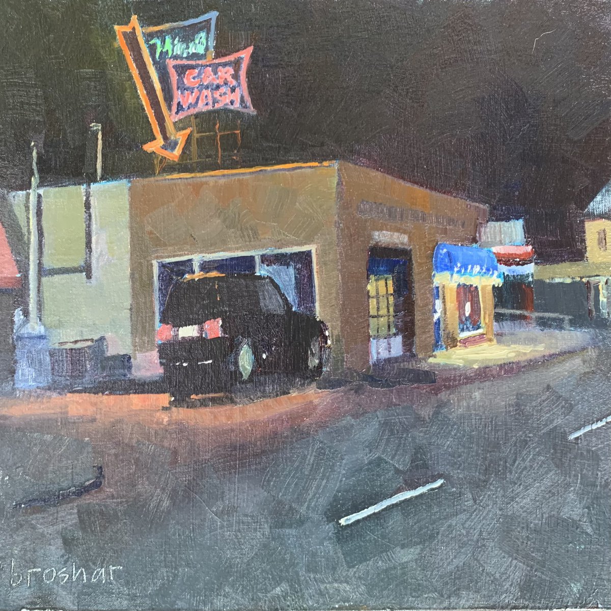 mikeb4i8's tweet photo. Two oil nocturnes and a watercolor landscape painting over the last 2 evenings and this morning. #bluffstrokes https://t.co/8Ed3xC5QjH