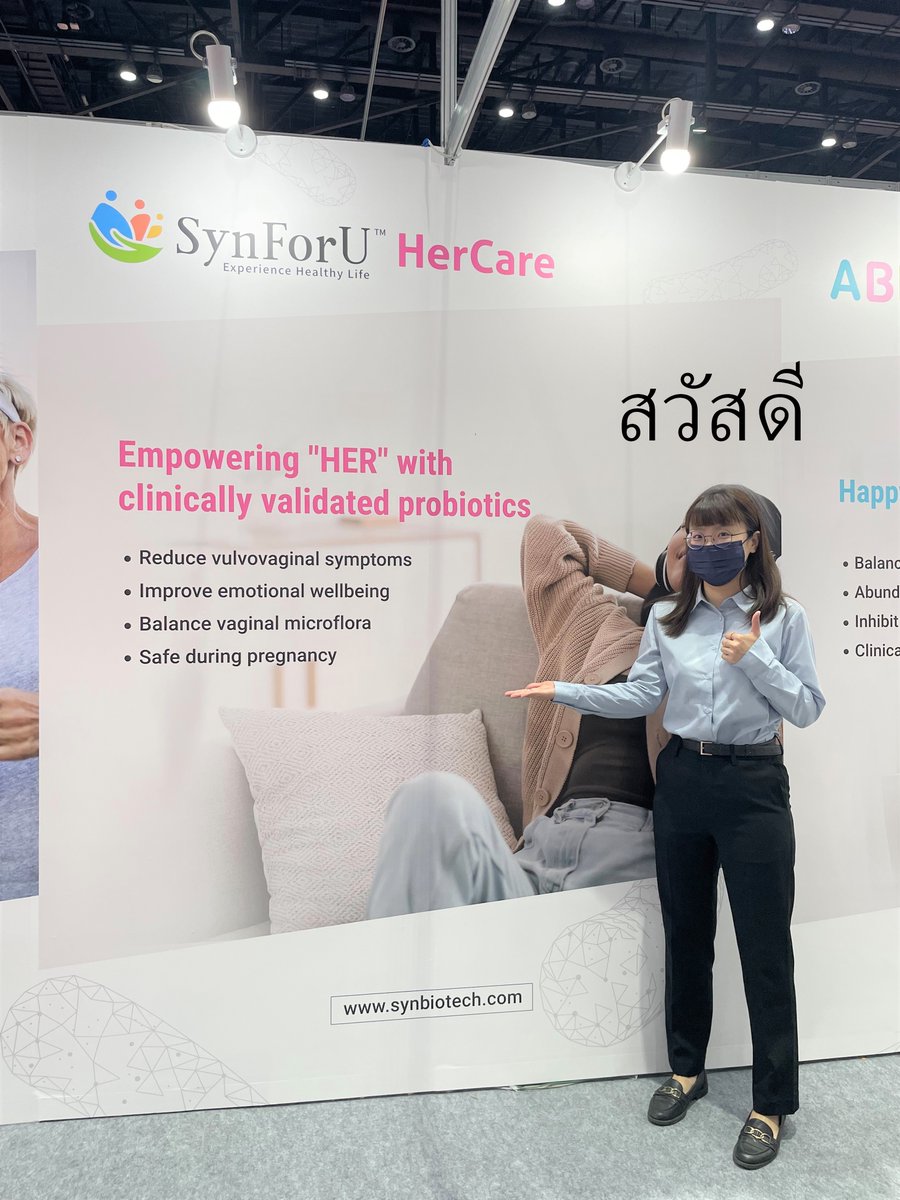 SynbioTechInc's tweet photo. Team #Synbiotech kickstarts day 1 at #VitafoodsAsia 2022! 🥳
📍Meet us at booth #AE48! We have so many things at our booth for you, whether it's a chat with one of our experts or checking out new #probiotics and #postbiotics solutions or technology.
We are excited to meet you! 😊 https://t.co/5KKJRrRGQS