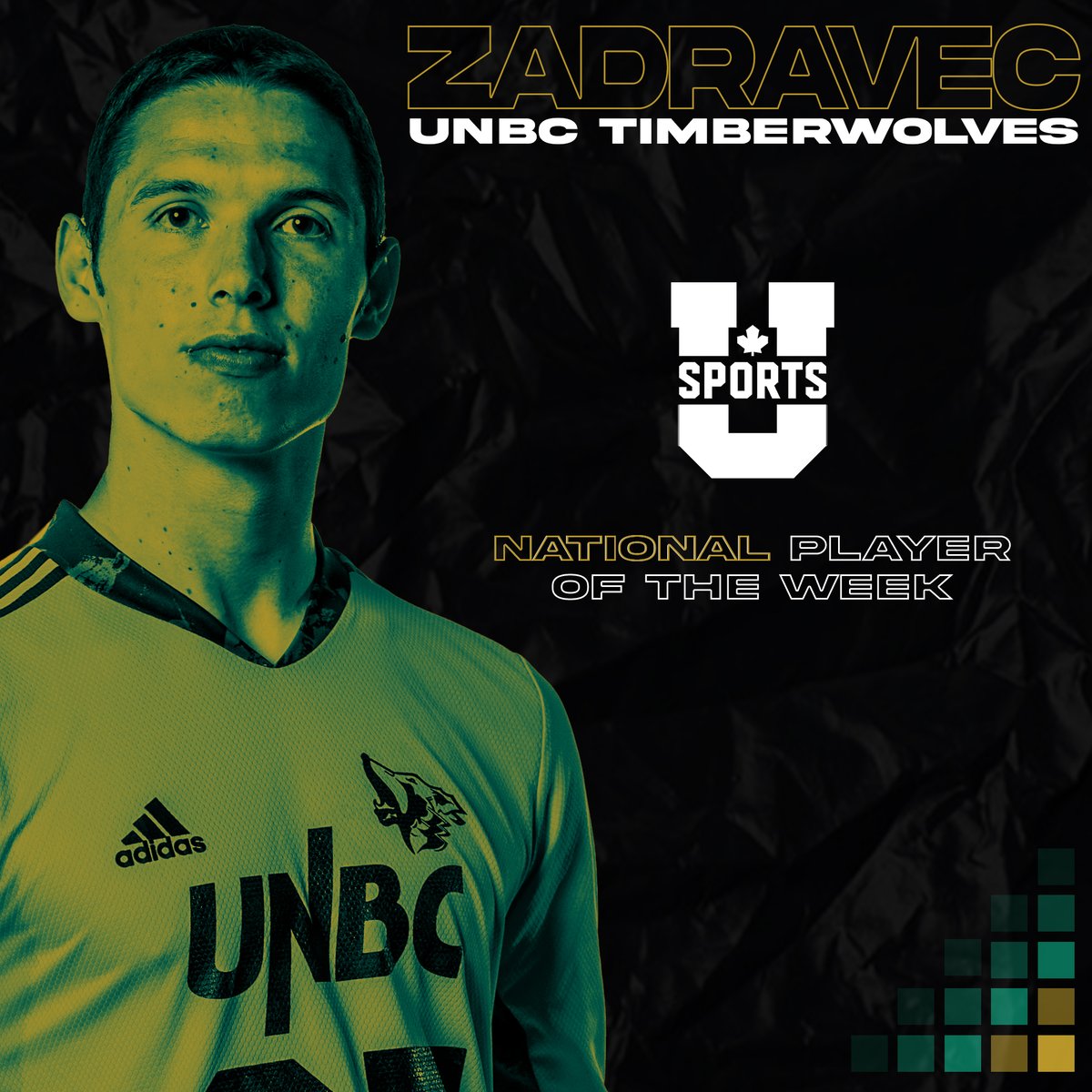 UNBC Timberwolves (@unbcathletics) on Twitter photo What a weekend for Daniel Zadravec.
The <a href="/UNBCMSoccer/">UNBC Mens Soccer</a> goalkeeper had 20 saves on 21 shots against the Nationally-ranked UBC T-Birds, and has been recognized as the <a href="/USPORTSca/">U SPORTS</a> Player of the Week!
Proud of you, Zad!! What a weekend for Daniel Zadravec.
The <a href="/UNBCMSoccer/">UNBC Mens Soccer</a> goalkeeper had 20 saves on 21 shots against the Nationally-ranked UBC T-Birds, and has been recognized as the <a href="/USPORTSca/">U SPORTS</a> Player of the Week!
Proud of you, Zad!!