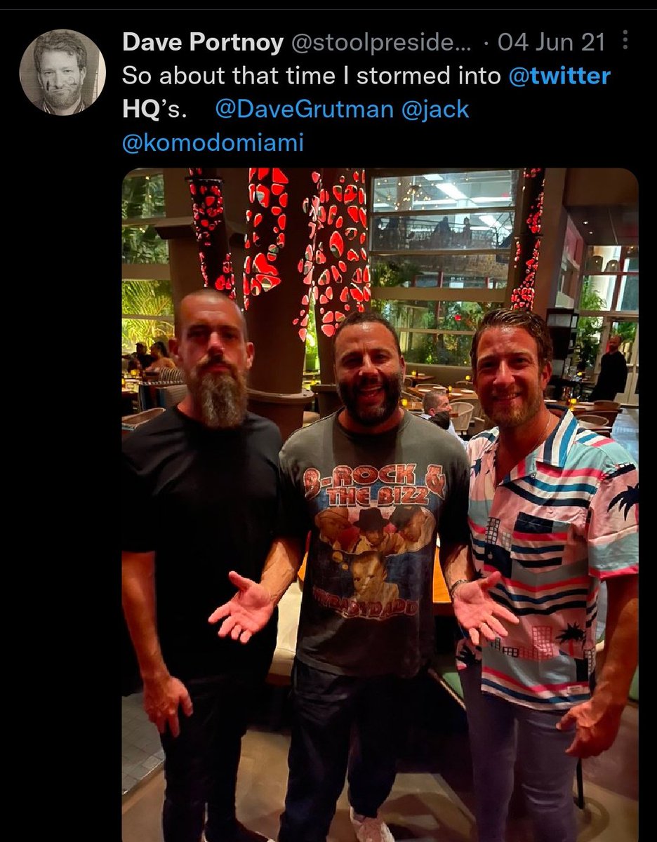 ThisDayInBSS's tweet photo. I saw @JPMorinChase post the New shirts in the @barstoolstore. I think you got 1 shirt to add to the collection. Its @stoolpresidente "mid-Barge" aka sitting at the HQ. #TheBarstoolDifference https://t.co/dpy2KlpdXL