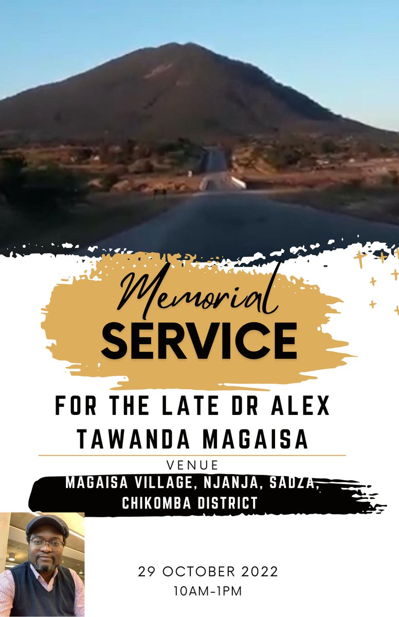 ''Your life was a blessing.''🙏 ''Your memory lives amongst us on a daily.'' 🕰️ ''Your lessons continue to guide us through life.'' 👨‍🏫 On the 29th of October 2022, we remember Alex, a true people's hero. Roads lead to Njanja Gone but not forgotten.