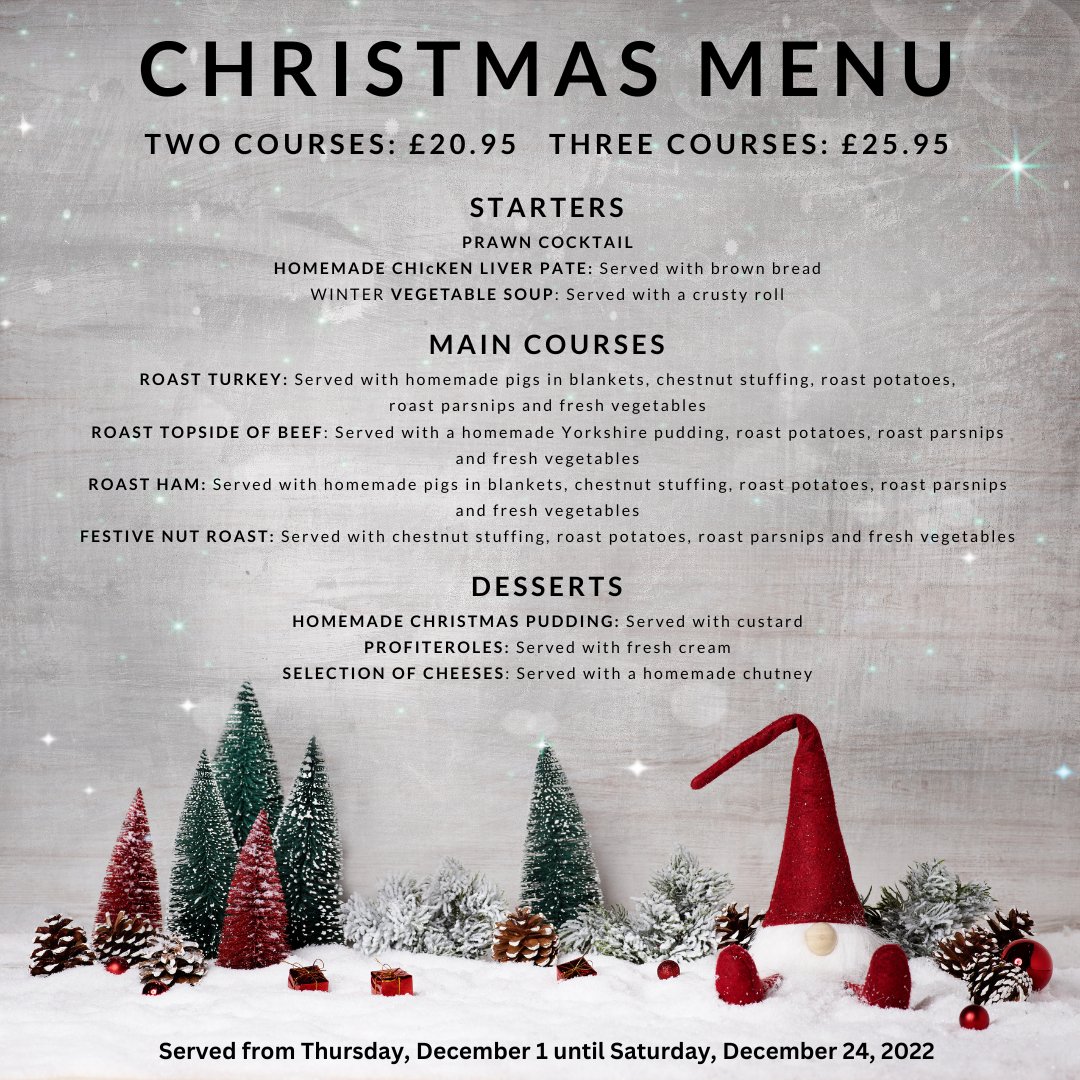 It's beginning to look a lot like Christmas here at the tea rooms as we launch our Festive Menus for 2022.

This year's delicious home cooked Festive Fayre will be served from Thursday, December 1 until Saturday, December 24, from noon until 4.15pm.

#christmas #christmasfood
