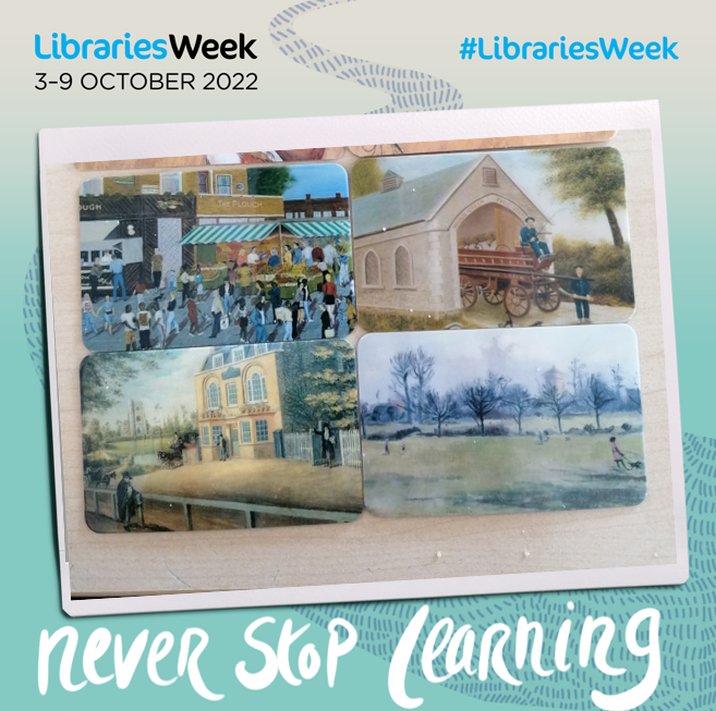 haringeylibrary's tweet photo. Our library card comes in different artwork designs of the borough. Which one have you got? Not got one yet - join online! #mylibrarycard #miniartwork #librariesweek https://t.co/flUnjXIhY4