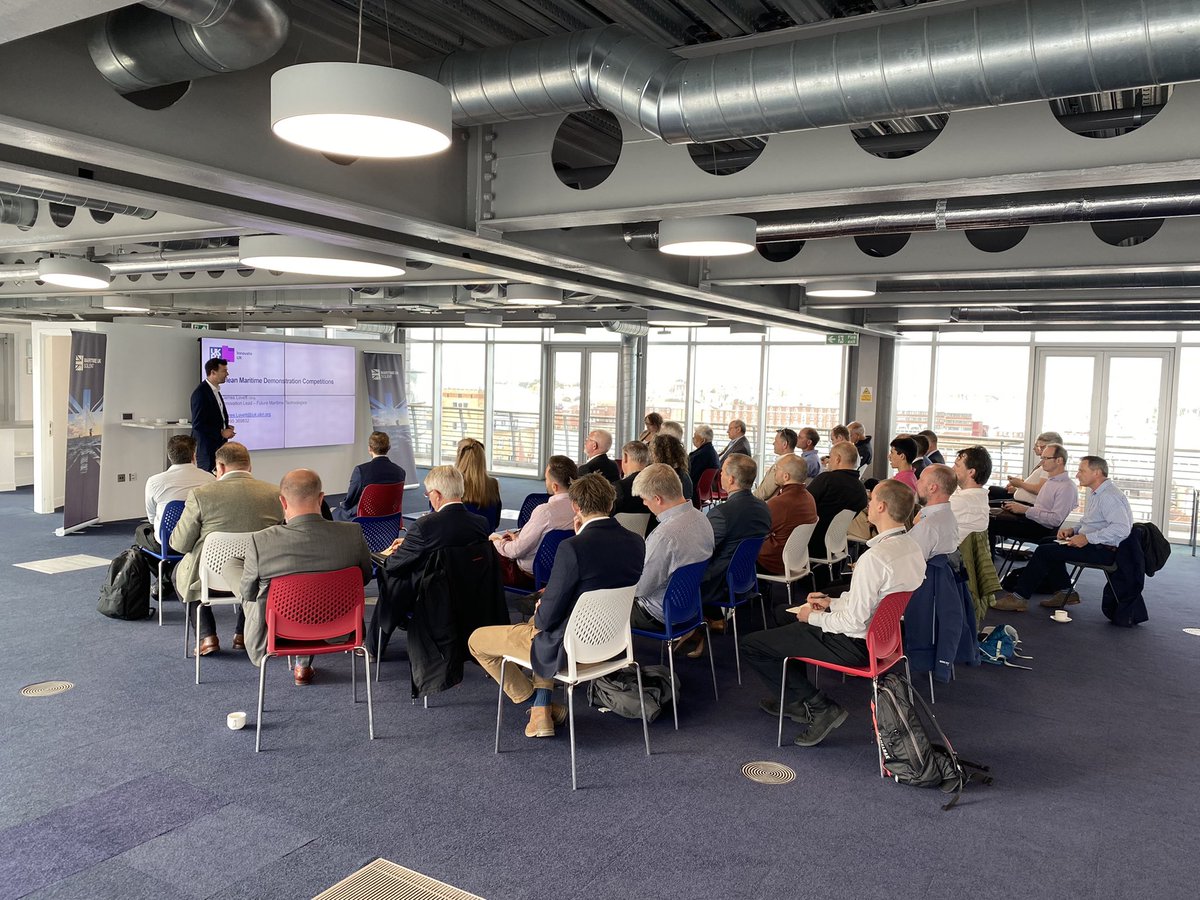 halffullstu's tweet photo. Clean Maritime Demonstrator Competition sessIon underway at BAR Technologies. Great attendance from the Solent’s world leading maritime innovators #CMDC @MUKSolent @KTNUK https://t.co/vObEzstX3A