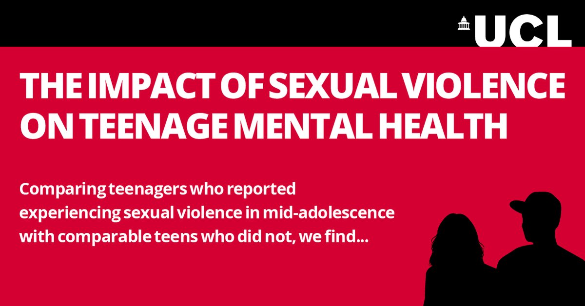 New #MillenniumCohortStudy research published today in @TheLancet Psychiatry examines the impact of sexual assault and harassment on teenage mental health. Click this link to read the full research paper: doi.org/10.1016/S2215-… 1/5