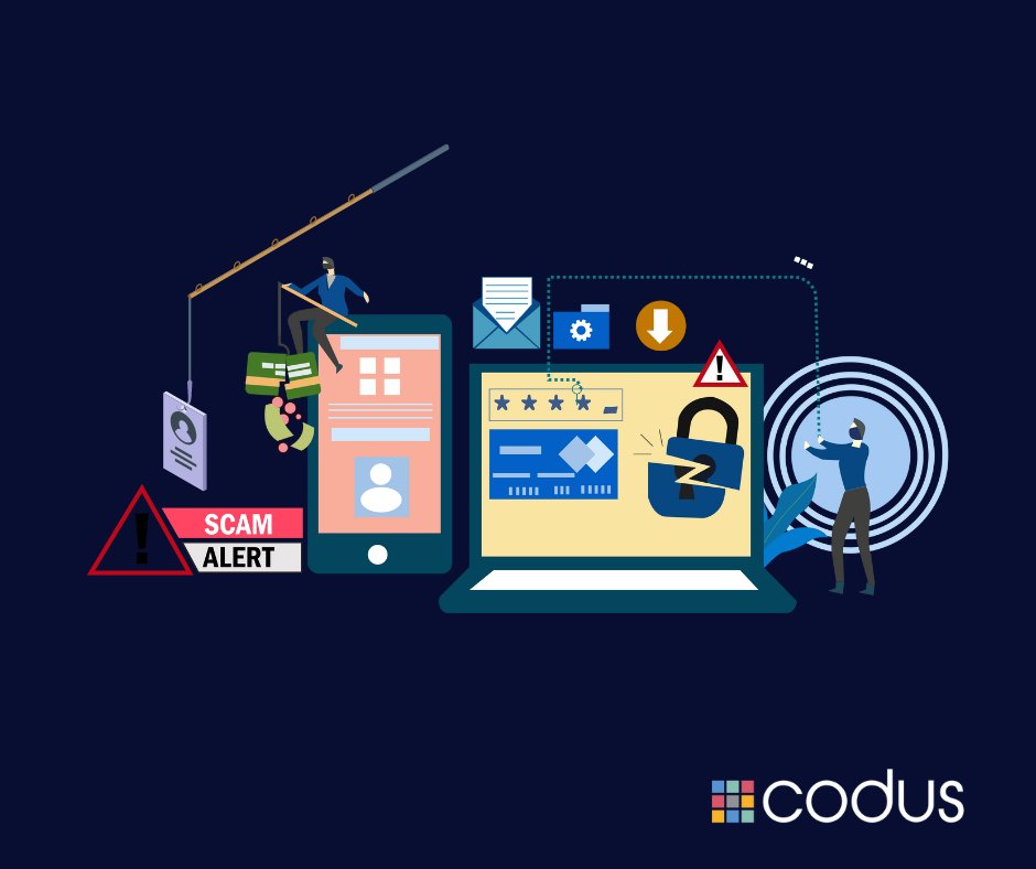 Codus_IT's tweet photo. A #cybercriminal main goal is to trick you into giving them your sensitive information, often claiming to be an official organisations.

Speak to our team to see how we can help educate your team!

#codusit #besafeonline #cybercrime #cybersecurity #phishing #scamemail https://t.co/o4BZlhPDz1