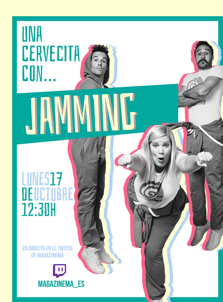 Y el invitado de 'UNA CERVECITA CON...' #4 son... ¡<a href="/jammingteatro/">Jamming</a>!🍻

😜¡20 años en el maravilloso servicio de hacer reír a la gente!

👉¡LUNES 17 a las 12:30h en #directo! ¡No te lo pierdas!

twitch.tv/magazinema_es